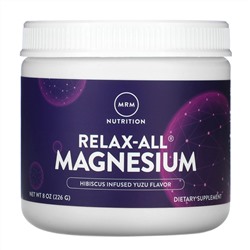 MRM, Relax-All Magnesium, Hibiscus Infused Yuzu, 8 oz (226 g)