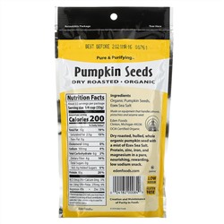 Eden Foods, Organic, семена тыквы, сухая обжарка, 113 г (4 унции)