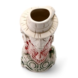 Стакан для коктейлей «Тики», 400 мл, три лица, керамика, бежевый