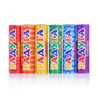 Хлопушка 100 мм. (конфетти) * в кор. 10 уп. х 50 шт. Срок до 01.02.30