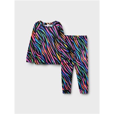 Термокомплект трикот. для девочек: фуфайка (футболка) с длин. рук, брюки