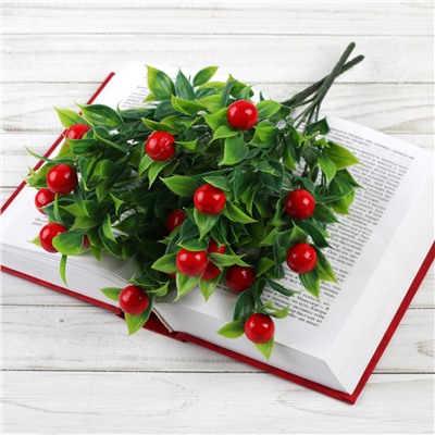 Цветок искусственный Ягода 33 см / 60-3 /уп 120/400/800/