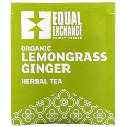 Equal Exchange, Organic Lemongrass Ginger Herbal Tea, Caffeine-Free, 20 Tea Bags, 1.05 oz (30 g)