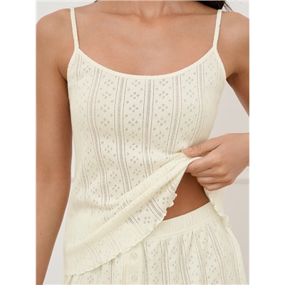 Omsa Пижама OmD 0207D POINTELLE Пижама жен. (Майка уз.бретели+Шорты с гульфиком), СО