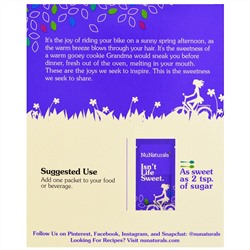 NuNaturals, NuStevia, белый порошок стевии, 100 пакетиков, 100 г (3,5 унции)