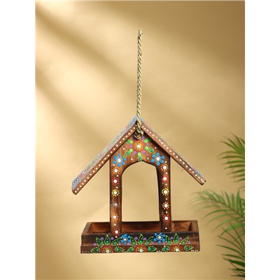 Подвесной декор «Кормушка для птиц», 14×26×26 см, дерево