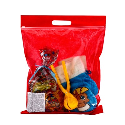 Сладкий новогодний подарок «Варежки», конфеты + игрушка, детский, 500 г