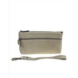 Женский кошелёк  из натуральной кожи, цвет  молочный