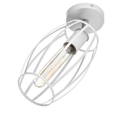 Спот «Овал» Е27 40 Вт белый 14×23 см