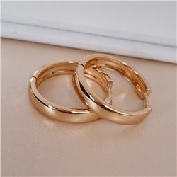 Серьги круглые конго коллекция "Xuping" покрытие позолота, арт.101.228