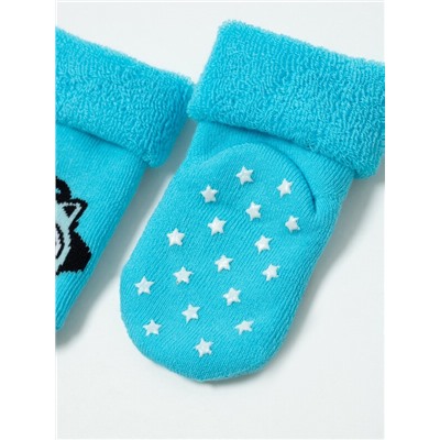 Теплые CONTE-KIDS SOF-TIKI Махровые носки с отворотом и антискользящей стопой