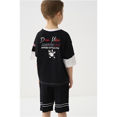 Комплект трикотажный для мальчиков: фуфайка (футболка), шорты PLAYTODAY, 1239877