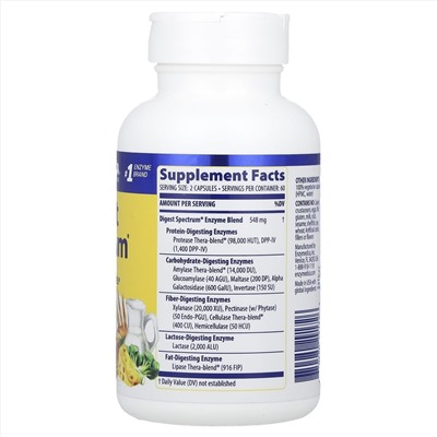 Enzymedica, Digest Spectrum®, 120 капсул