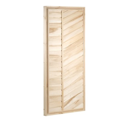 Дверь для бани и сауны «Эконом», коробка 170×80 см, деревянная, липа