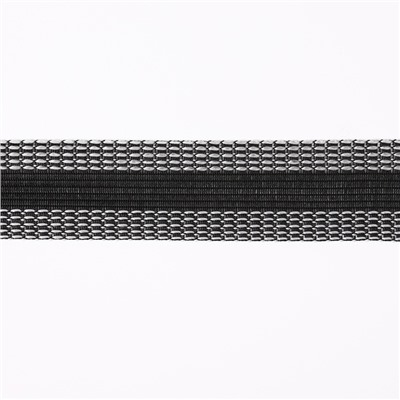 Лента для подгибания швов, термоклеевая, 2.5 см, 50 м, чёрная