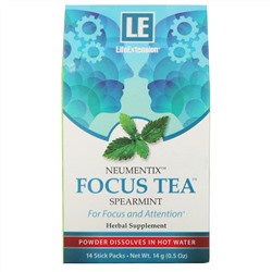 Life Extension, Neumentix, чай Focus с мятой, 14 пакетиков