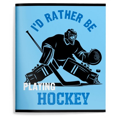 Тетрадь  48л клетка "ХОККЕЙНЫЙ ВЫПАД" ВД-лак ТОК48-ХВ SchoolФормат