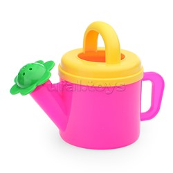 Песочный набор № 155 (ведро 0,8 л , сито,  совок 19 см, грабли 19см, лейка 0,4л)