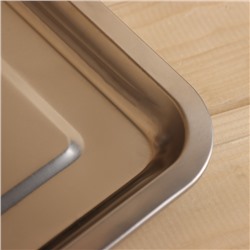 Поддон - испаритель для соляного брикета, 27×20 см, нержавеющая сталь, толщина 0.7 мм