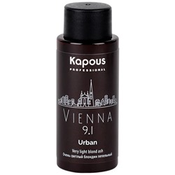 Kapous Полуперманентный жидкий краситель для волос «Urban» LC 9.1 Вена 60 мл