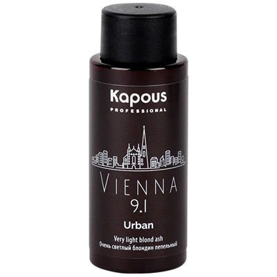 Kapous Полуперманентный жидкий краситель для волос «Urban» LC 9.1 Вена 60 мл