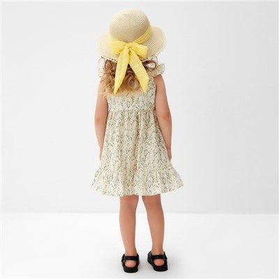 Сарафан для девочки MINAKU «Ромашки», цвет молочный, рост 140 см