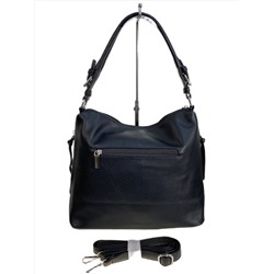 Женская сумка из искусственной кожи и натуральной замши, цвет черный