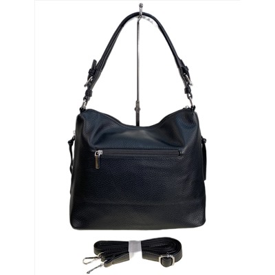 Женская сумка из искусственной кожи и натуральной замши, цвет черный