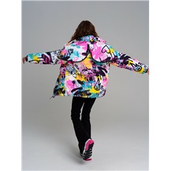 Куртка текстильная с полиуретановым покрытием для девочек