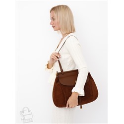 Сумка женская кожаная 1044M brown Polina&Eiterou