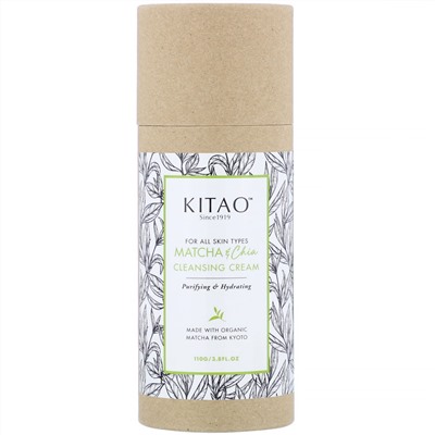 Kitao, Matcha & Chia, Cleansing Cream, 3.8 fl oz (110 g)
