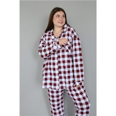 Пижама с брюками с рубашкой и штанами НАТАЛИ, 1209265