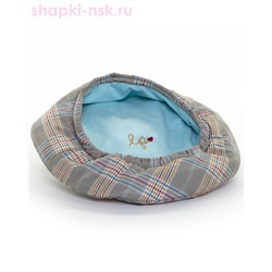 Эмили плащевка клетка Берет женский (56-58)