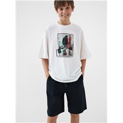 Комплект трикотажный для мальчиков: фуфайка (футболка), шорты