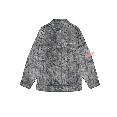 Куртка текстильная джинсовая для девочек