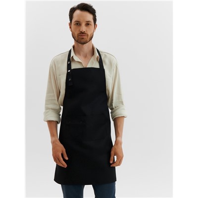 Фартук «Этель. Стиль», чёрный, 70×80 см, 80% п/э, 20% хлопок