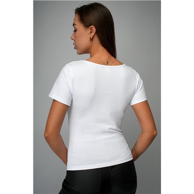 Женская футболка с глубоким вырезом Happyfox