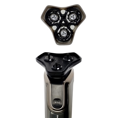 Электробритва Sakura SA-5433BK, роторная, 3 плавающие головки, LED дисплей, 5 Вт, АКБ, чёрная