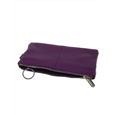 Женский кошелёк  из натуральной кожи, цвет фиолетовый