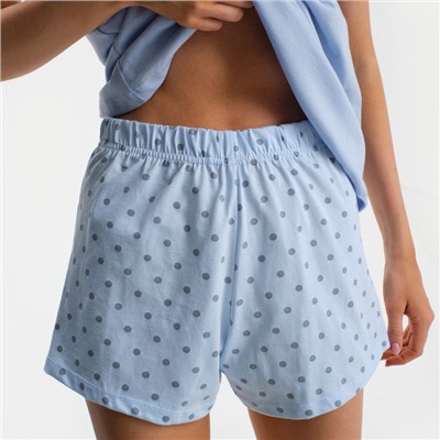 Пижама женская (футболка, шорты) KAFTAN «Горошек», размер 40-42