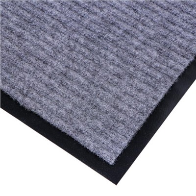 УЦЕНКА Коврик влаговпитывающий ребристый «Стандарт», 50×80 см, цвет серый