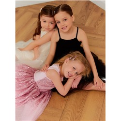 Платье нарядное для девочки KAFTAN, с пайетками, рост 98-104, розовое