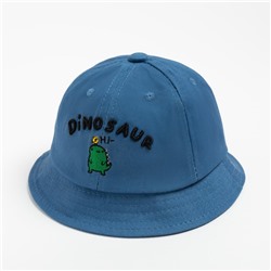 Панама для мальчика MINAKU Dinosaur, размер 48, синяя