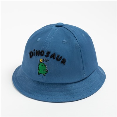 Панама для мальчика MINAKU Dinosaur, размер 48, синяя