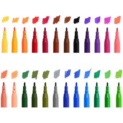 Фломастеры 24цв ФКМ24 Каляка-Маляка