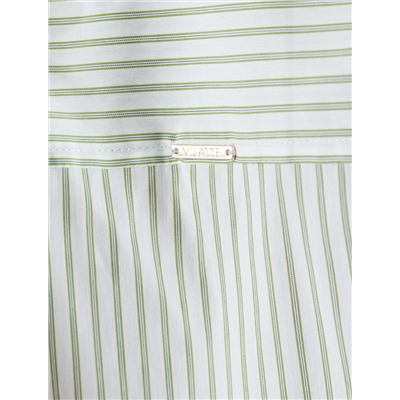 Блузка прилегающего силуэта из хлопка