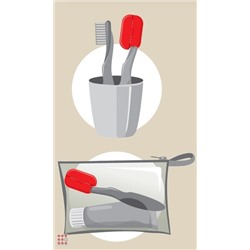 Антибактериальные колпачки для зубных щеток "Clips Brush" 4 шт