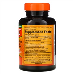 American Health, Ester-C с цитрусовыми биофлавоноидами, 1000 мг, 90 капсул