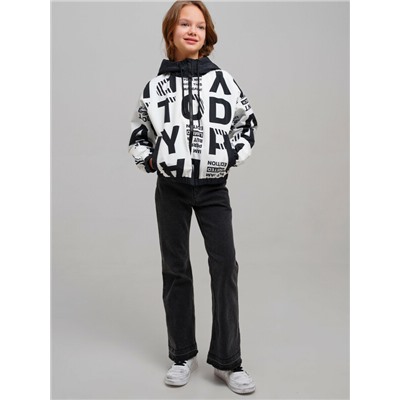 Куртка текстильная с полиуретановым покрытием для девочек (ветровка)