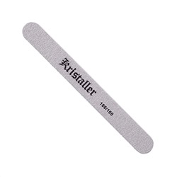 Kristaller Пилка для ногтей прямая 100/100 грит, серый 14406